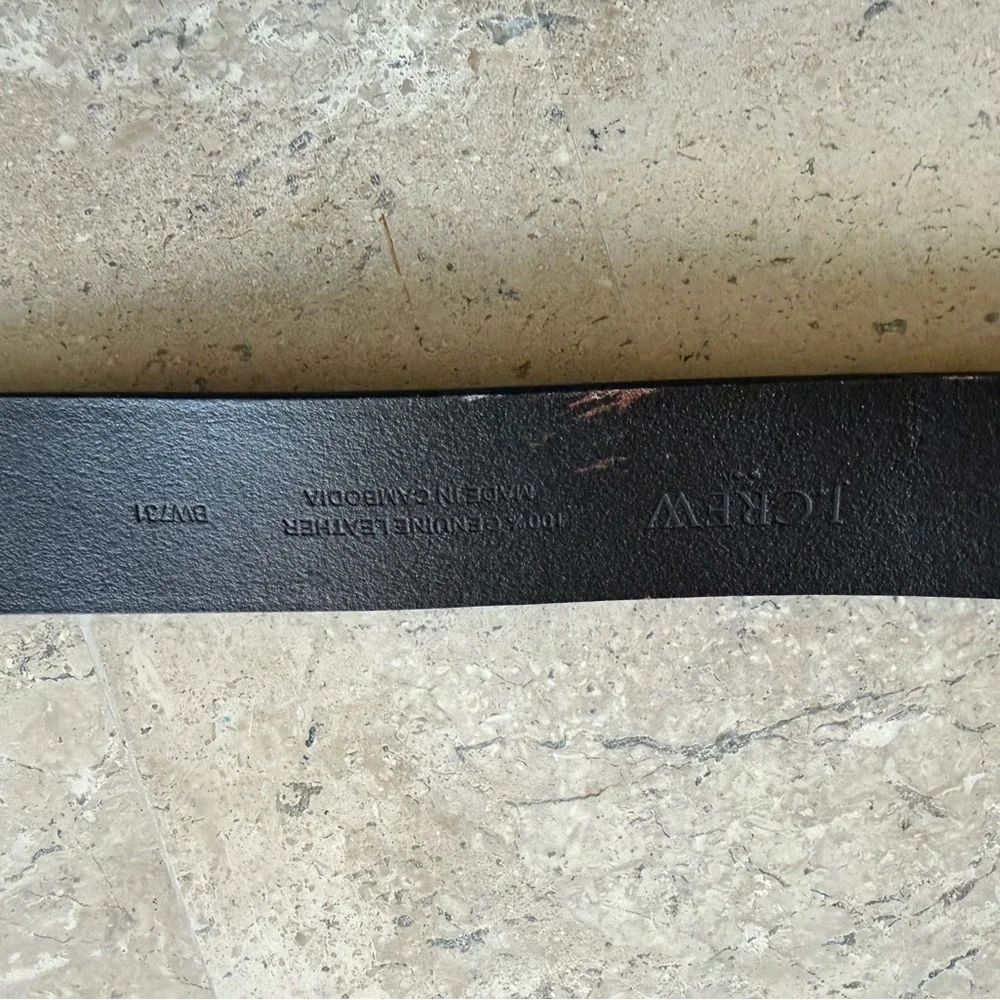 NWT J. Crew Wide leather belt brown size 30